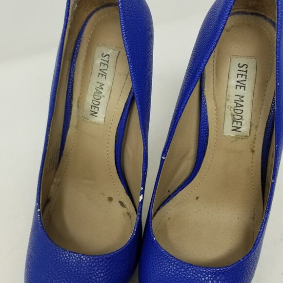 Steve Madden Nala Blue Stiletto Platform Pumps Size 6 - Picture 8 of 9
